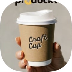 Custom-printed kraft double wall paper cup by Produckt.iq, Erbil
